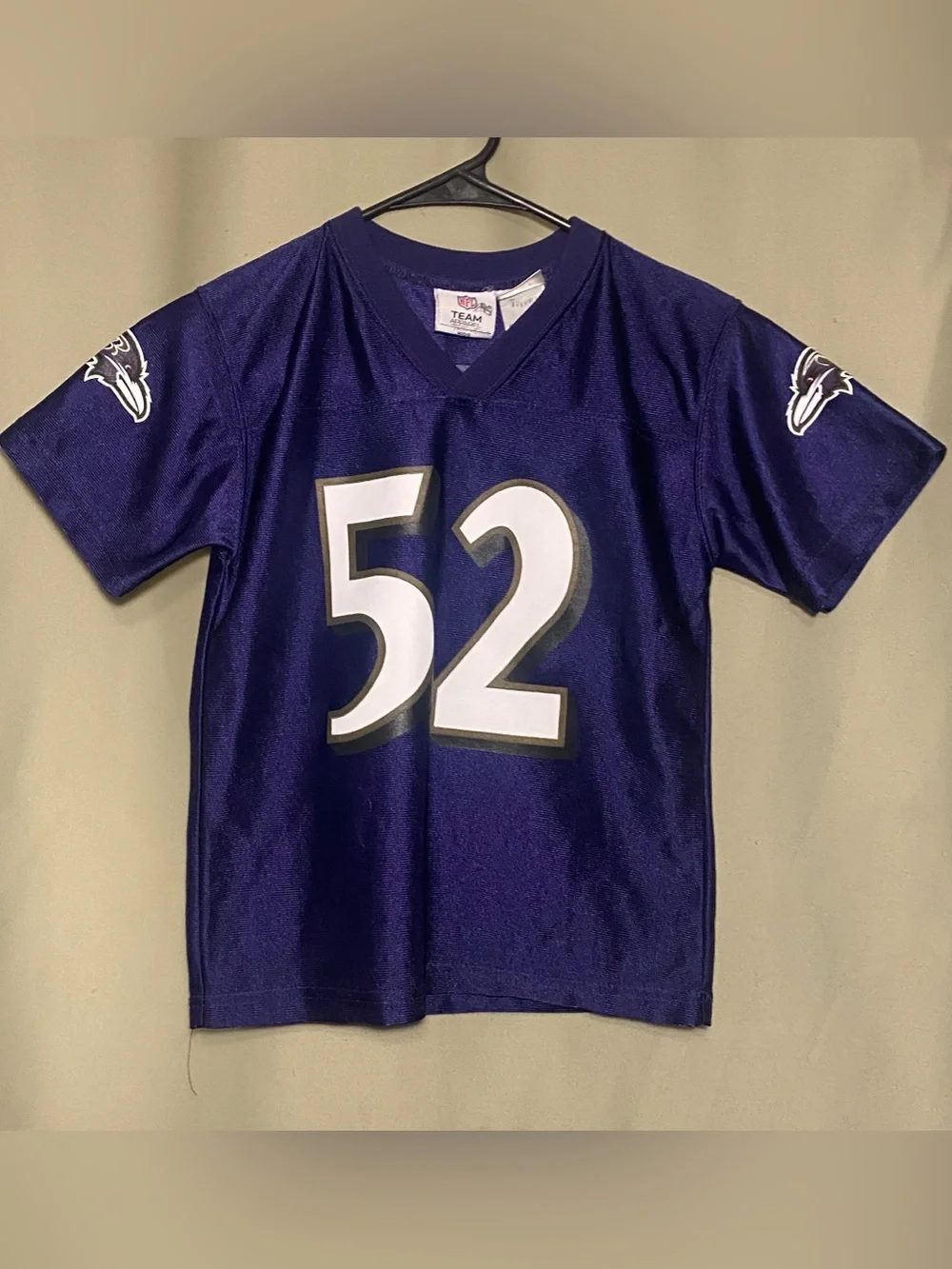 NFL Kids Purple #52 Ravens Football Jersey Boys M (5/6)